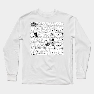 Doodle cats Long Sleeve T-Shirt